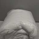 Dorrin Nessin Down Alternative Comforter Duvet Inserts Queen Size 90x90 All Season, Ultra Soft Double Brushed Microfiber Shell, Classic Box Stitched with 8 Corner Tabs (Solid White)