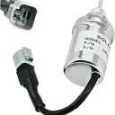 12V Fuel Stop Shutoff Solenoid Valve 185206452 U85206520 Compatible with Perkins 402D 403D 404D Caterpillar Cat 3024C 3013C 216 226 228 232 242
