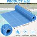 3 x 20FT Drainage Pool Flooring Mats PVC Splash Matting Non Slip Swimming Pool Mat Mesh Hollow Door Mat Roll for Outdoor Indoor Garage Restaurant Sauna SPA Heavy Duty Commercial Anti Slip Floor Mat, 240" x 36"