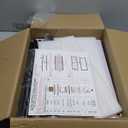 SUOERNUO Shoe Rack Organizer 5 Tier for Closet Entryway Free Standing Metal Storage Shoe Shelf with MDF Top BoardBlack+Rustic Brown