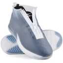 Waterproof Shoe Covers Slip-Resistant Overshoes Latest Model for Men Women, Reusable Rain Boots for Outdoor, Cycling, Hiking, Work (Transparent, L (Women 8-10.5, Men 7-10))