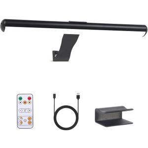 Led Picture Light Rechargeable Painting Light with Remote, 16 Full Metal Art Light Display Lamp with Brightness Dimmable Timer Off for Pictures Painting Darboard Gallery Frame