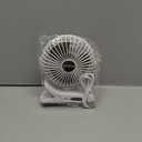 BESKAR Clip on Fan, 360 Rotation Quiet Stroller Fans with Strong Airflow,3 Speeds, Portable Small Fans with Sturdy Clamp,Perfect Personal Cooling Fan for Office Table Bedroom Kitchen (White)