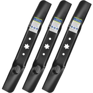 GICOOL 942-05056A Mower Blades with 6 Star Hole for 54" MTD/Cub Cadet/Troy-Bilt Mower Deck, Replaces OEM 742-05056, 942-05056, 742-05056A, CMXGZAM110143, Fits Troy-Bilt XT1 ST54 L54 RZT54, 3-Pack