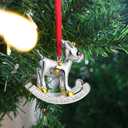 5 x 2025 Baby's First Christmas Ornament, Christmas Ornaments Hanging Ornaments for Xmas Tree Decorations Keepsake Gifts for Sisters Mom Grandma Women