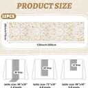 Shihanee 12 Pcs Gauze Table Runners 120 Inch 10 ft Sheer Cheesecloth Table Runner for Wedding Rustic Arch Decor Bridal Shower Baby Shower Banquet Birthday Holiday Decoration (Beige Gold)