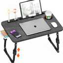 Lap Desk for Bed Adjustable Height with USB Port 23.6" x15.7" Desktop