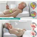 Bed Wedge Pillow for Headboard, 2026 Upgraded 2nd-Gen 10 Inch Memory Foam Wedges for Sleeping Apnea, Acid Reflux, Snoring & Back Pain Relief, Cervical Neck Pillows, Ergonomic Pillow for Couch or Floor