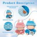 3 Sets Clothes for Doll, Clothes Set for 17cm Dolls, Doll Clothes Suitable for Dolls Accessories (NO Doll)