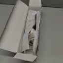 Women's Sandals Rhinestone Strappy Slides With Soft Memory Foam Insole, Dressy Open Toe Beach Slippers Flats for Summer (8, White)