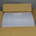 Naivees Plastic Shoe Boxes 8 PCS Clear Stackable Storage Bins with Lids See-Through Rectangular Storage Boxes Durable Lidded Shoe Boxes for Home and Art Supplies (Clear)