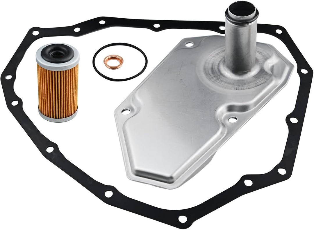 RE0F11B CVT Transmission Filter Kit 31728-50X0A Compatible with Nissan 2020-2025 Versa 16.L,2018-2024 Kicks 1.6L,High-Flow Filter & Pan Gasket Included
