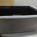 IRIS USA XX-Large High Sided Cat Litter Box, Scatter Shield, Black