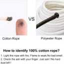 21S 4mm*110Yards Macrame Cord Rope - Luxury Soft 100% Macrame Cotton Cord Colored One String Twisted Rope for DIY Crafts Wall Hanging, Plant Hangers, Wool Weaving