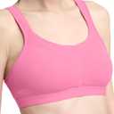 Champion Women's Sports Bra, High-Impact, Maximum Support, Breathable, Moisture-Wicking Fabric (Pink, S)