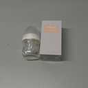 Gulicola Natural Glass Baby Bottle Newborn Set, 3 oz and 5 oz with Extra Slow Flow & Slow Flow Nipple, Anti Colic, 0-3 Months, 2 Pack - White (Clear)