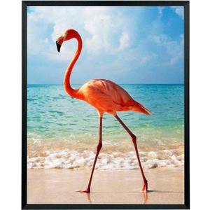 Mxtallup 19x23 Picture Frame Solid Wood 19x23 Poster Frame for Wall 19x23Photo Frames Family Black (T22B1923)