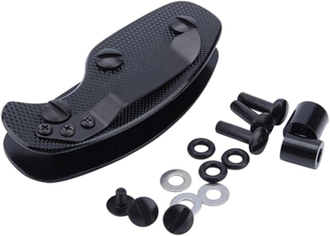 DAUERHAFT Smart Key Ring,Black Sturdy EDC Key Organizer Clip,Aluminum Key Holder,Durable Anti Scratch Key Holder Clip,for Clip Your Keys Pocket Tool Key Organizer