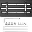 RED WOLF Front License Plate Bracket Holder Frame Tag Universal for Car Truck Van SUV with 6 Screws and Wrench Kit Black Easy Mount