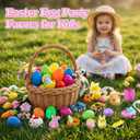 TOAPER 300PCS Prefilled Easter Eggs with Toys, Easter Basket Stuffers, Easter Party Favors, Easter Egg Hunt Prizes, Bulk Plastic Easter Eggs Gifts for Kids Classroom