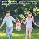 Hummingbird Feeder Helmet | Hands-Free Outdoor Observation Device | 4 Feeding Ports Design | Adjustable Headband | Lightweight & Durable PVC (red-2)