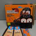 Desktop Basketball Shooting Arcade Game with 6 Balls (3 Orange/3 Blue) Plastic Tabletop Baskball Toy for Kids and Adults Shot Creator 1 to 2 Players Mini Catapult Board Game Indoor Sports Activity