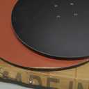 Hsingchi Modern Small C Shaped Side Table, Round Bedside Sofa end Table,TV Tray Table for Eating, Simple Night Stand, Narrow Side Table for Living Room, Bedroom, Office