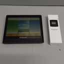 Geevon Weather Station Wireless Indoor Outdoor Thermometer Hygrometer with Dew Point, Heat Index, Touch LCD Display Digital Weather Thermometer with Alarm Clock and Adjustable Backlight