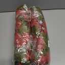 2 x HyeFlora Bougainvillea Artificial Hanging Flowers Plants for Outdoors Winter Decoration, 2pcs Faux Bougainvillea Vines Red Fake Flowers Realistic UV Resistant Silk Flowers for Outside Planter Yard Urn