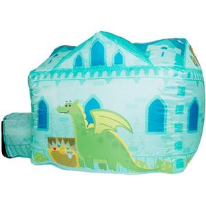 Chuckle & Roar Inflatable Air Castle Play Tent 4.5 Ft Tall Indoor Inflatable Castle, No Poles Needed, Inflates with Box Fan (Not Included) Pretend Play Fort for Kids Ages 3+