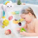 33 PCS Bath Toys for Toddlers and Babies, Bathtub Toy Set with Shower, Rubber Ducks, Floating Toys, Small