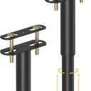 2 Pcs Adjustable Height Bed Support Legs 5.9-10.5 inch, Bed Frame Center Support Legs for Bed Frame/Bed Center Slat/Furniture,Heavy Duty Metal Bed Replacement Legs Bed Slats Support Legs