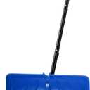 Heavy Duty Snow Pusher with Detachable Ice Chipper 2-in-1 Efficient Snow & Ice Removal Tool for Driveway Path Pavement Sidewalk Footway