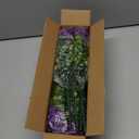 Grunyia 10 Bundles Artificial Flowers Outdoor UV Resistant Fake Flowers No Fade Faux Plants Garden Porch Window Box Decorating (Purple)