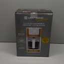 West Bend Timeless 12-Cup Programmable Coffee Maker with Brew Strength Selector for Hot and Iced Coffee, Includes 1-4 Cup Brew Option and Permanent Filter (White/Gold)