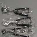 Cookie Scoop Set, 3Pcs Ice Cream Scoop, Cookie Scoops for Baking Set of 3, 18/8 Stainless Steel Cookie Scooper for Baking, Ice Cream Scooper with Trigger Release, Cookie Dough Scoop with Non-slip Grip