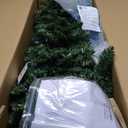 150 cm Pre-Lit Pencil Christmas Tree, Artificial Xmas Tree with 295 Memory Wire Branch Tips, 110 Warm White LED Lights (150 cm)