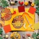 24 Pcs Thanksgiving Crafts I Am Thankful for Fall Crafts Christian Cross Felt Kits Make Your Own Religious Thankful Hanging Ornament Sunday School Church Party Decor