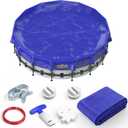 POOLACC Pool Covers for Above Ground Pools - 18 ft Round Winter Pool Cover, Extra Durable Cold- and UV-Resistant Heavy-Duty Swimming Pool Cover for Winterizing