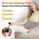 Heating Pad for Lower Back Pain Relief, Period Cramps Heating Wrap Pad, Machine Washable Heated Waist Belt with 9 Heat Levels and 4 Time Settings