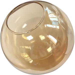 KCO Lighting Replacement Glass Globe Shade,Modern Amber Lampshade Glass Accessories for Pendant Wall Sconces (Amber)