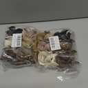 2 x Upgraded Hawaiian Plumeria Floral Claw Clip, Keepzi 6pcs Large Summer Flower Hair Clips, Cute Flowers Hairclips Accessories for Women - Black, White, Beige, Dark Brown, Dark Gray, Dull Yellow