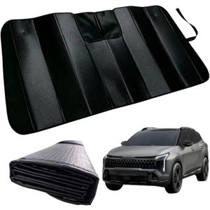 GWUSKDT Car Windshield Sunshade for Kia sportage 2022-2026, Thicken 5-Layer Bubble Aluminum Foil UV Heat Reflector Foldable Sun Visor, Front Windshield Sun Shade- Keeps Your Vehicle Cool