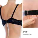 2 x NOLITOY Sports Bra Strap Extender with 5-Hole Adjustable Hook Comfortable Back Closure for Yoga Workout and Everyday Support