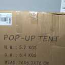 HOOYEAH Pop-up Tent Screenhouse, Portable Screened Tent Camping Canopy Foldable Instant Screen Room Outdoor Gazebo with Mosquito Net for Patio, Backyard, Garden and Outdoor Activities, 6x6