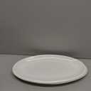 DOWAN 14" Serving Platters for Entertaining, Oval White Serving Plates, Party Serving Trays and Platters Oven Safe, Porcelain Dinner Serving Tray Serving Dishes for Meat, Set of 2