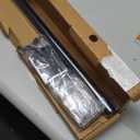 Ivilon Drapery Window Curtain Rod - End Cap Style Design 1 Inch Pole. 48 to 86 Inch Color Black