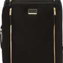 TUMI - Voyageur Leger 4 Wheel Carry-On Luggage - Lightweight and Spacious, Sleek Silhouette, Durable Women's Suitcase - 21.8" International Expandable Carry-On, Black with Gold Hardware