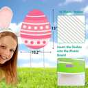 WorldBazaar 15 Pcs Happy Easter Signs With Stakes Easter Decorations Outdoor Waterproof Yard Decor For Garden Wall Tree Pathway Walkway