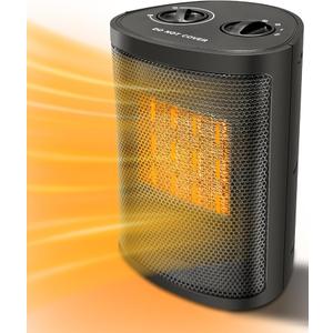 Space Heater-Portable Heater 1500W, Ceramic Space Heaters Indoor Use-Small Heater with Thermostat for Office Under Desk Quiet